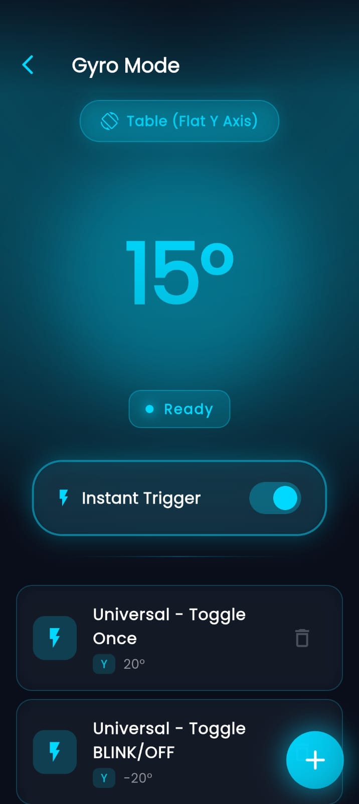 Gyroscope Settings